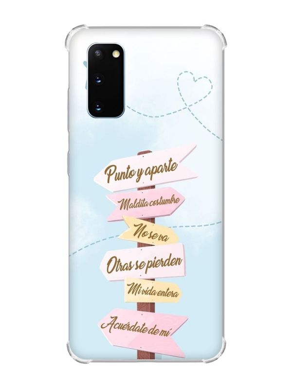 Чохол із потовщеними кутами на Samsung Galaxy S20 Plus :: Вказівники (принт 322)
