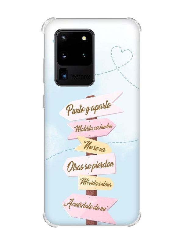 Чохол з потовщеними кутами на Samsung Galaxy S20 Ultra :: Вказівники (принт 322)