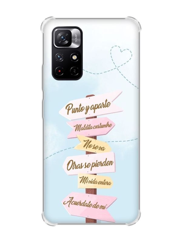 Чохол з потовщеними кутами на Xiaomi Redmi Note 11 5G :: Вказівники (принт 322)