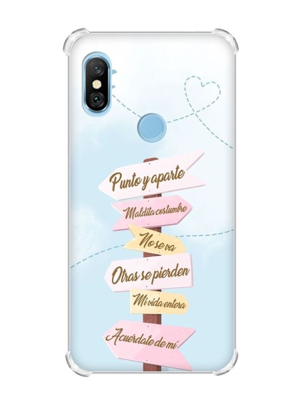 Чохол з потовщеними кутами на Xiaomi Redmi Note 6 Pro :: Вказівники (принт 322)