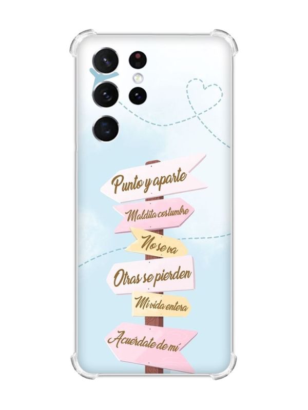 Чохол з потовщеними кутами на Samsung Galaxy S21 Ultra :: Вказівники (принт 322)