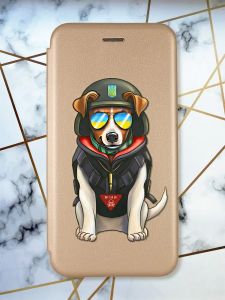 Чохол-книжка з малюнком для Samsung Galaxy A04 Золотий :: Патрон (принт 4)