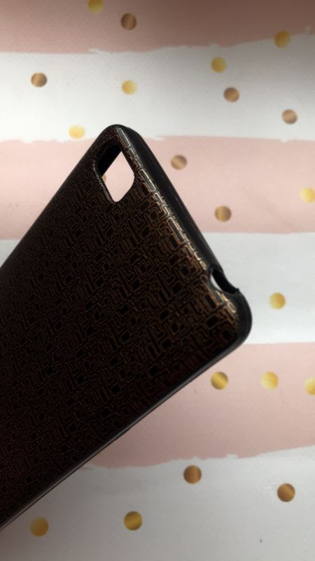 Силіконовий чохол, зроблений під шкіру, для Xiaomi Mi 4i Коричневий