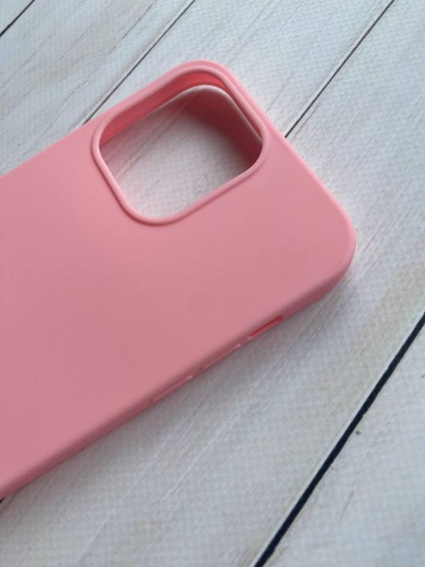 Силіконовий матовий чохол для Apple iPhone 14 Pro Max Рожевий