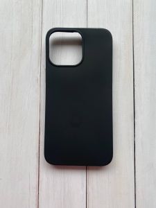 Силіконовий матовий чохол для Apple iPhone 14 Pro Max Чорний