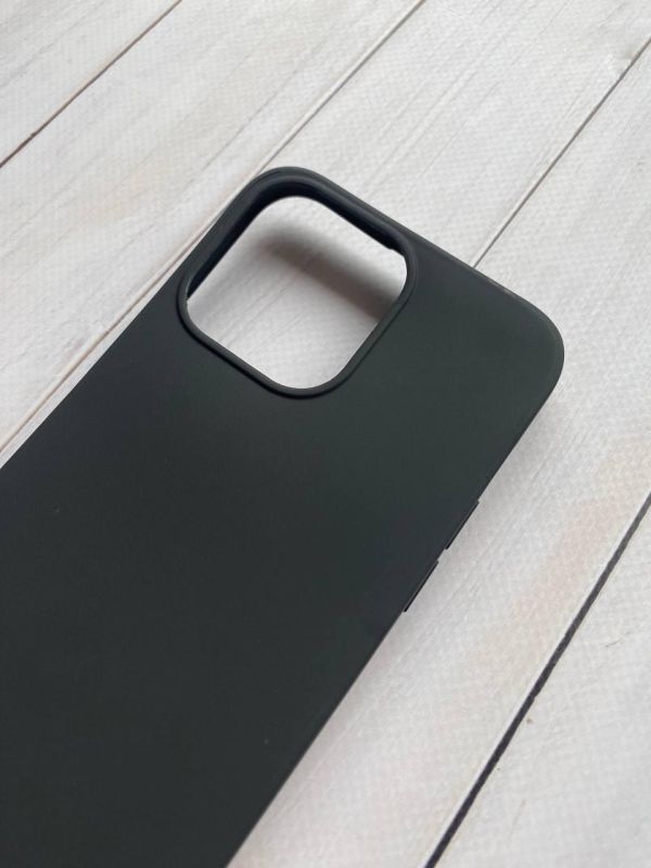 Силіконовий матовий чохол для Apple iPhone 14 Pro Max Чорний