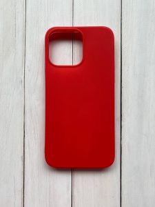 Силіконовий матовий чохол для Apple iPhone 14 Pro Max Червоний