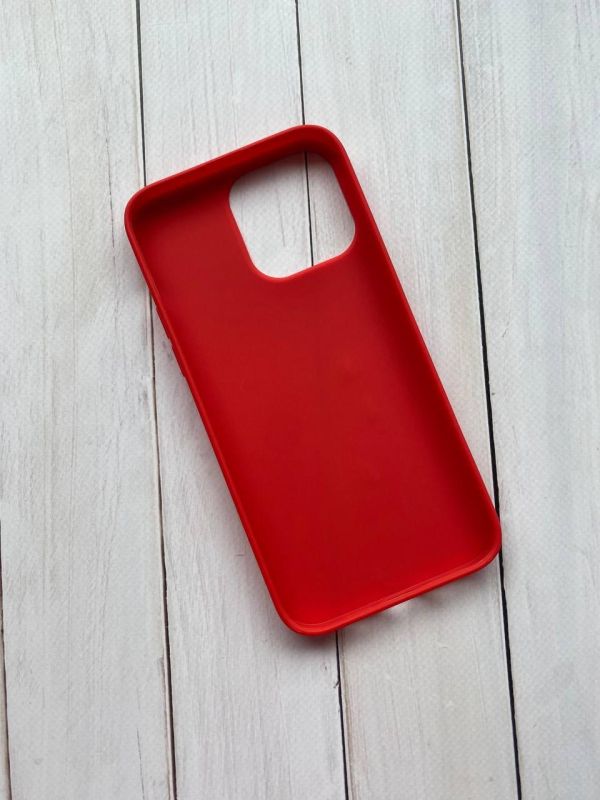 Силіконовий матовий чохол для Apple iPhone 14 Pro Max Червоний