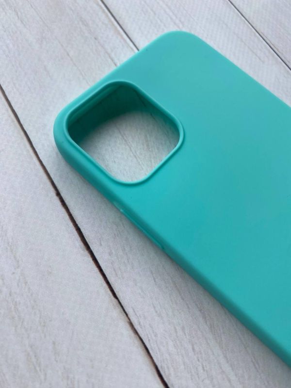 Силіконовий матовий чохол для Apple iPhone 12 / 12 Pro (6.1) Бірюзовий