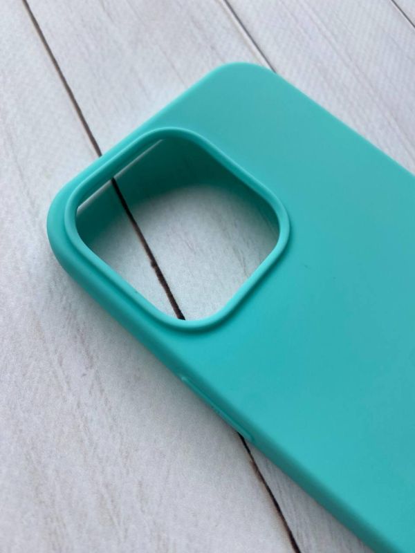 Силіконовий матовий чохол на Apple iPhone 13 Pro Бірюзовий