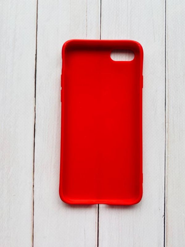 Силіконовий матовий чохол для iPhone 7 / 8 Червоний