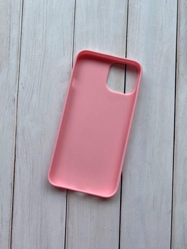 Силіконовий матовий чохол для Apple iPhone 14 Рожевий