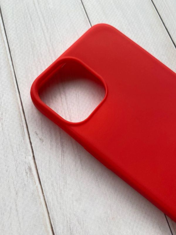 Силіконовий матовий чохол для Apple iPhone 14 Червоний
