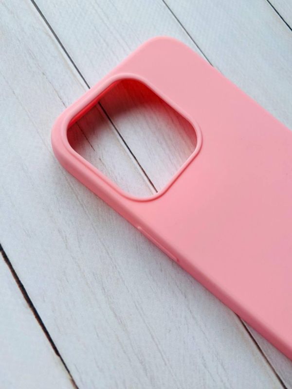 Силіконовий матовий чохол для Apple iPhone 14 Pro Рожевий