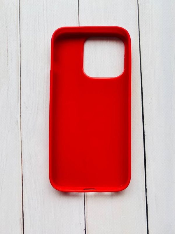 Силіконовий матовий чохол для Apple iPhone 14 Pro Червоний