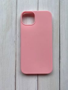 Силіконовий матовий чохол для Apple iPhone 14 Plus Рожевий