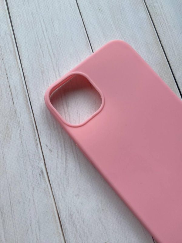 Силіконовий матовий чохол для Apple iPhone 14 Plus Рожевий