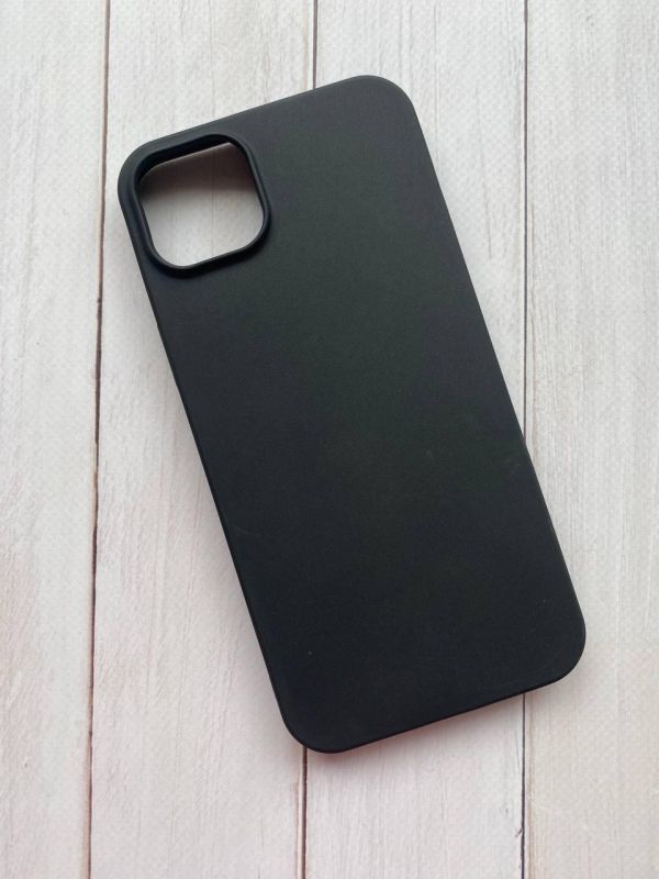 Силіконовий матовий чохол для Apple iPhone 14 Plus Чорний