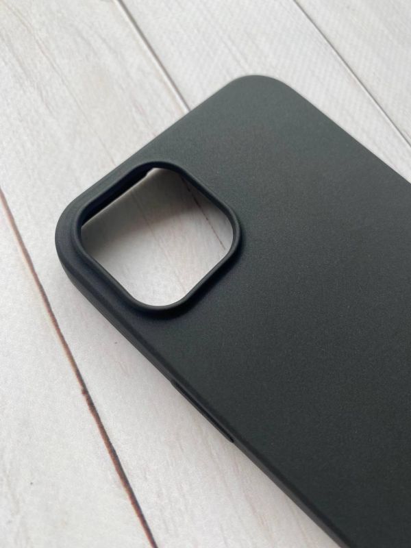 Силіконовий матовий чохол для Apple iPhone 14 Plus Чорний