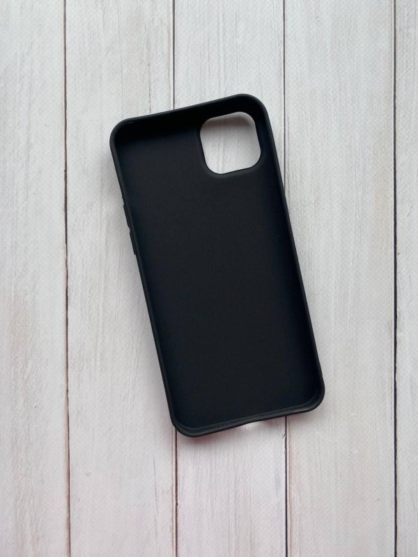 Силіконовий матовий чохол для Apple iPhone 14 Plus Чорний