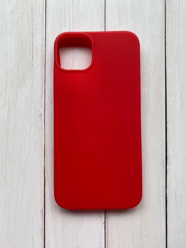 Силіконовий матовий чохол для Apple iPhone 14 Plus Червоний