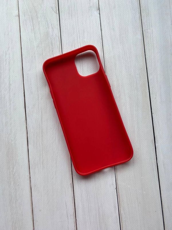 Силіконовий матовий чохол для Apple iPhone 14 Plus Червоний