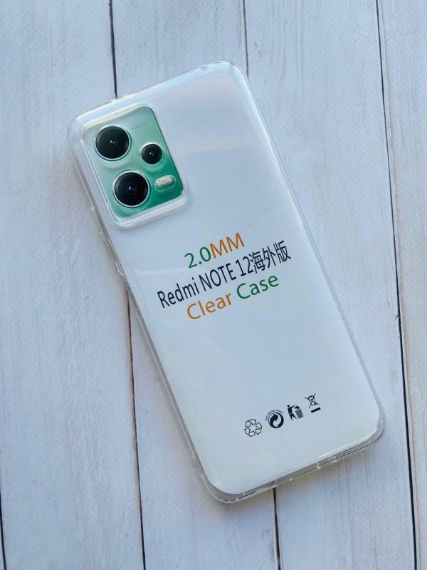 Прозорий силіконовий чохол на Xiaomi Redmi Note 12 5G