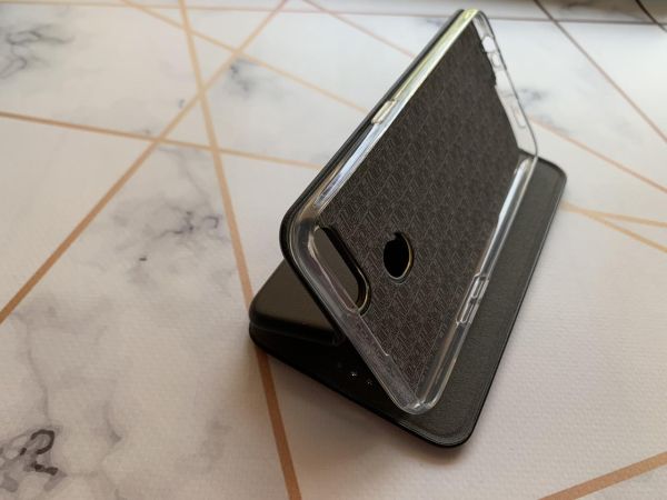 Чохол-книжка з малюнком для Samsung Galaxy A12 Чорний :: Малюк Авокадо (принт 309)