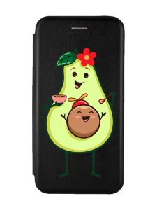 Чохол-книжка з малюнком для Xiaomi Redmi 4X Чорний :: Малюк Авокадо (принт 309)