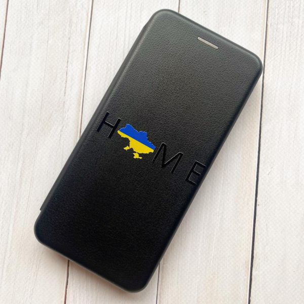 Чохол-книжка з малюнком для Xiaomi Redmi 8A Чорний :: Дім Україна (принт 72)