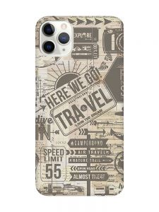 Матовий чохол з червоними боками на iPhone 11 Pro Max (6.5) :: Мандри (принт 324)