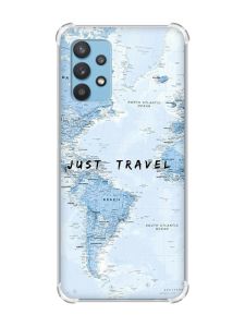 Чохол з потовщеними кутами на Samsung Galaxy A32 :: Подорожі. Карта (принт 323)