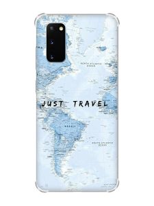 Чохол із потовщеними кутами на Samsung Galaxy S20 Plus :: Подорожі. Карта (принт 323)