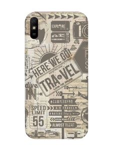 Матовий чохол з червоними боками на Xiaomi Redmi 9A :: Мандри (принт 324)