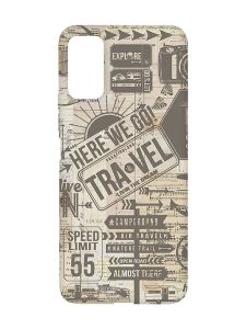 Матовий чохол з червоними боками на Xiaomi Redmi Note 11 4G :: Мандри (принт 324)