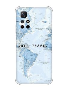 Чохол з потовщеними кутами на Xiaomi Redmi Note 11 4G :: Подорожі. Карта (принт 323)