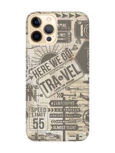 Матовий чохол з рожевими боками на Apple iPhone 12 Pro Max :: Мандри (принт 324)