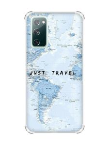 Чохол з потовщеними кутами на Galaxy S20 FE :: Подорожі. Карта (принт 323)