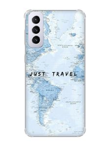 Чохол з потовщеними кутами на Samsung Galaxy S21 Plus :: Подорожі. Карта (принт 323)