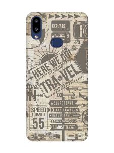 Матовий чохол з рожевими боками на Samsung Galaxy A10s (A107) :: Мандри (принт 324)