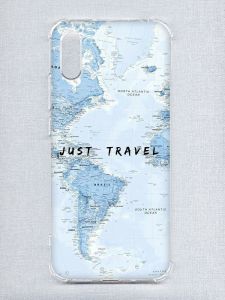 Чохол з потовщеними кутами на Xiaomi Redmi 9A :: Подорожі. Карта (принт 323)