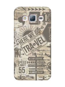 Матовий чохол з рожевими боками на Samsung Galaxy J3 / J310 :: Мандри (принт 324)