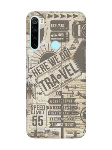 Матовий чохол з рожевими боками на Xiaomi Redmi Note 8 :: Мандри (принт 324)