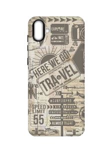 Матовий чохол з чорними боками на Samsung Galaxy A04 :: Мандри (принт 324)