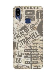 Матовий чохол з чорними боками на Samsung Galaxy A10ѕ A107 :: Мандри (принт 324)