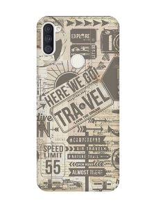 Матовий чохол з чорними боками на Samsung Galaxy A11 :: Мандри (принт 324)