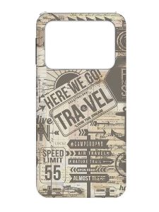 Матовий чохол з чорними боками на Xiaomi Poco X4 Pro 5G :: Мандри (принт 324)