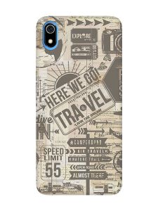 Матовий чохол з чорними боками на Xiaomi Redmi 7A :: Мандри (принт 324)