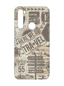Матовий чохол з чорними боками на Xiaomi Redmi Note 8 :: Мандри (принт 324)