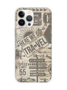 Чохол із потовщеними кутами на iPhone 14 Pro :: Мандри (принт 324)